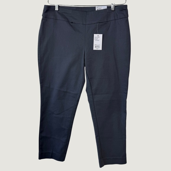 croft & barrow Pants - Croft & Barrow‎ Straight Leg Pants 12P Short Gray New Officecore Business Casual